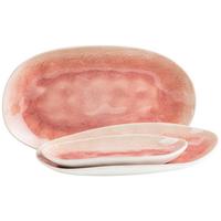Servierplatten-Set Frozen Beere 3-teilig Oval - Beere, Trend, Keramik - Mäser
