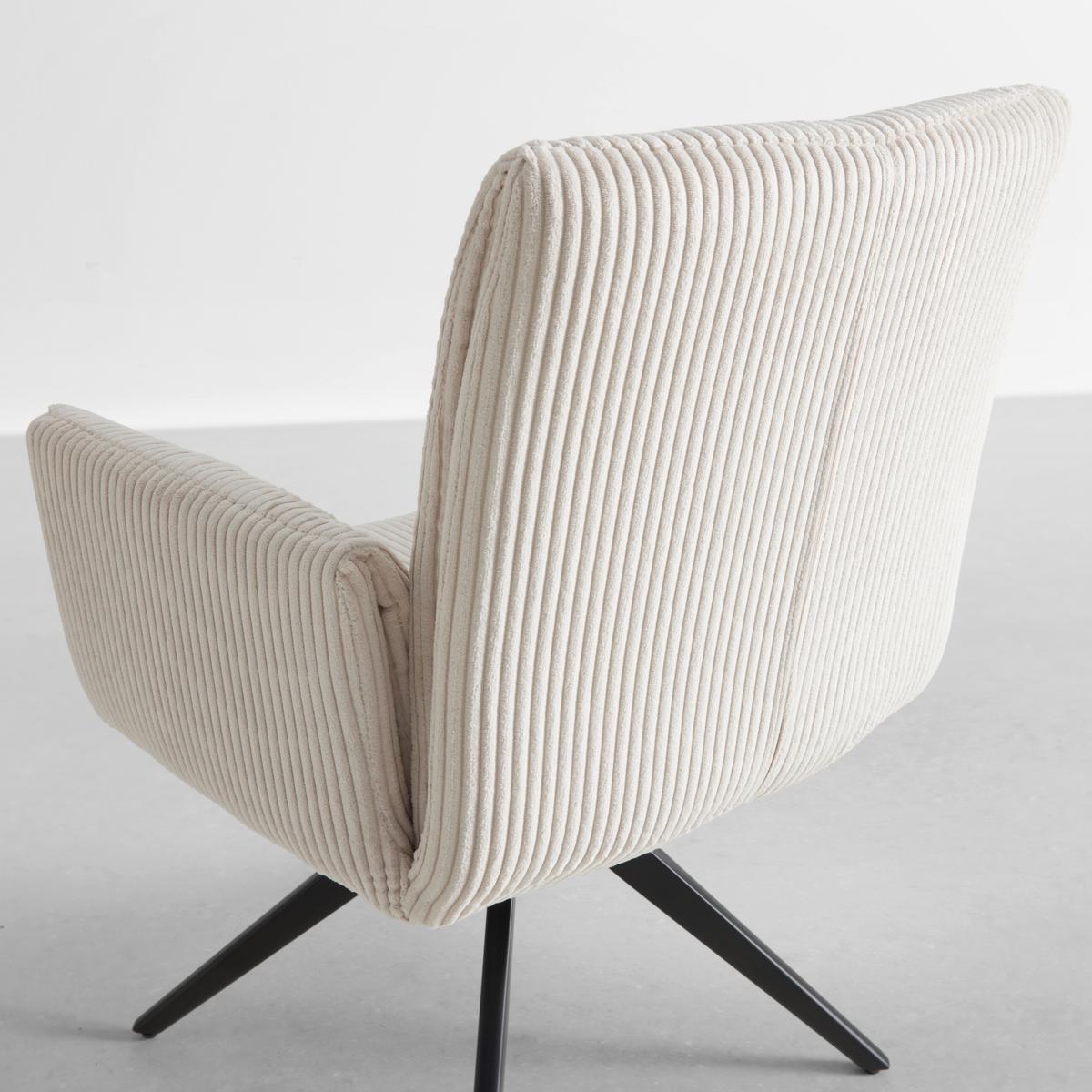 ŽIDLE S PODRUČKAMI ROSALIA - černá/béžová, Moderní, kov/dřevo (65/87,5/61,5cm) - Bessagi Home