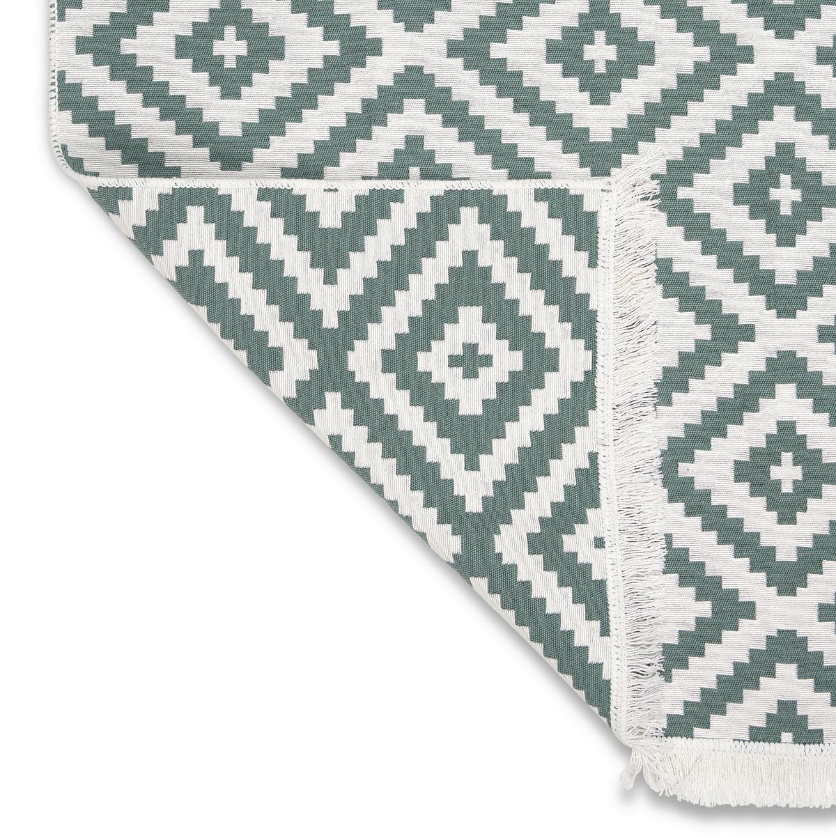 RUČNE TKANÝ KOBEREC Inaya 1, 80/150cm - biela/zelená, Modern, textil (80/150cm) - Mömax