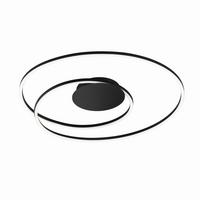 Led-deckenleuchte 21280 Holy - Schwarz, Design, Metall (68/8cm) - Fischer & Honsel