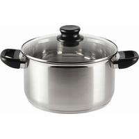 Főzőedény Anka - nemesacélszínű/fekete, Konventionell, műanyag/Üveg (24/13,5cm) - Luca Bessoni