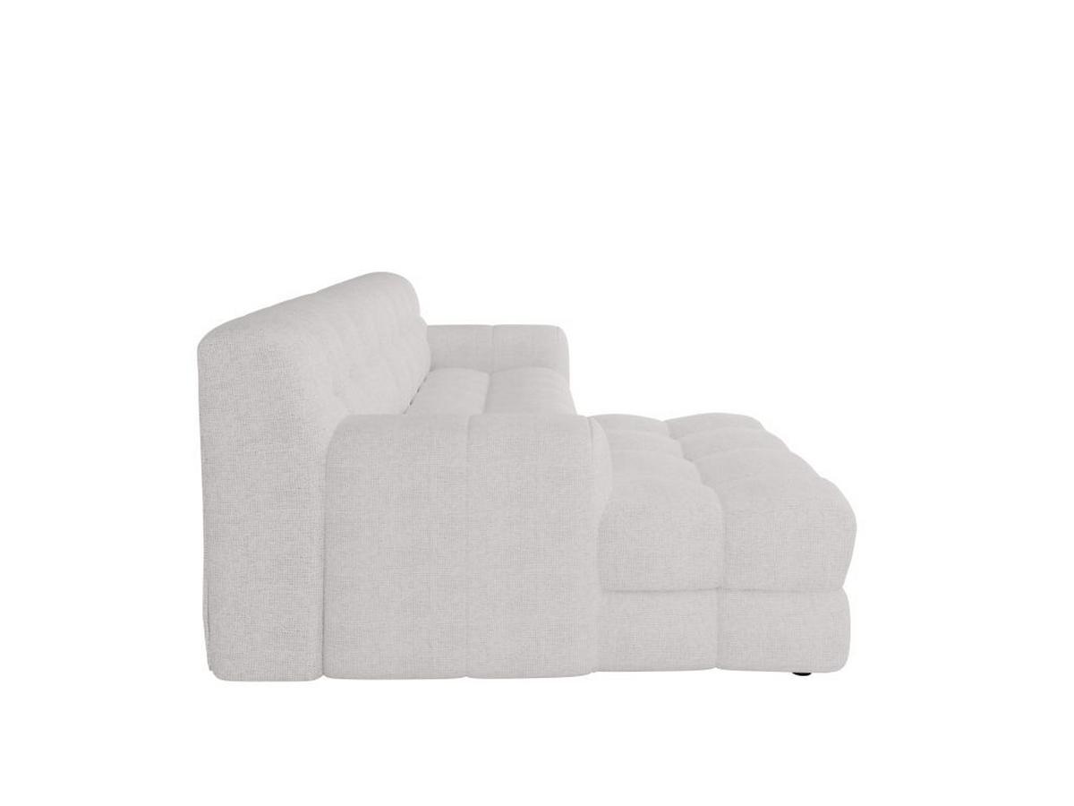 Dizajnové sedačka KARL, ľavá, sivobiela - čierna/sivobiela, Modern, textil/plast (169/287cm) - Bessagi Home