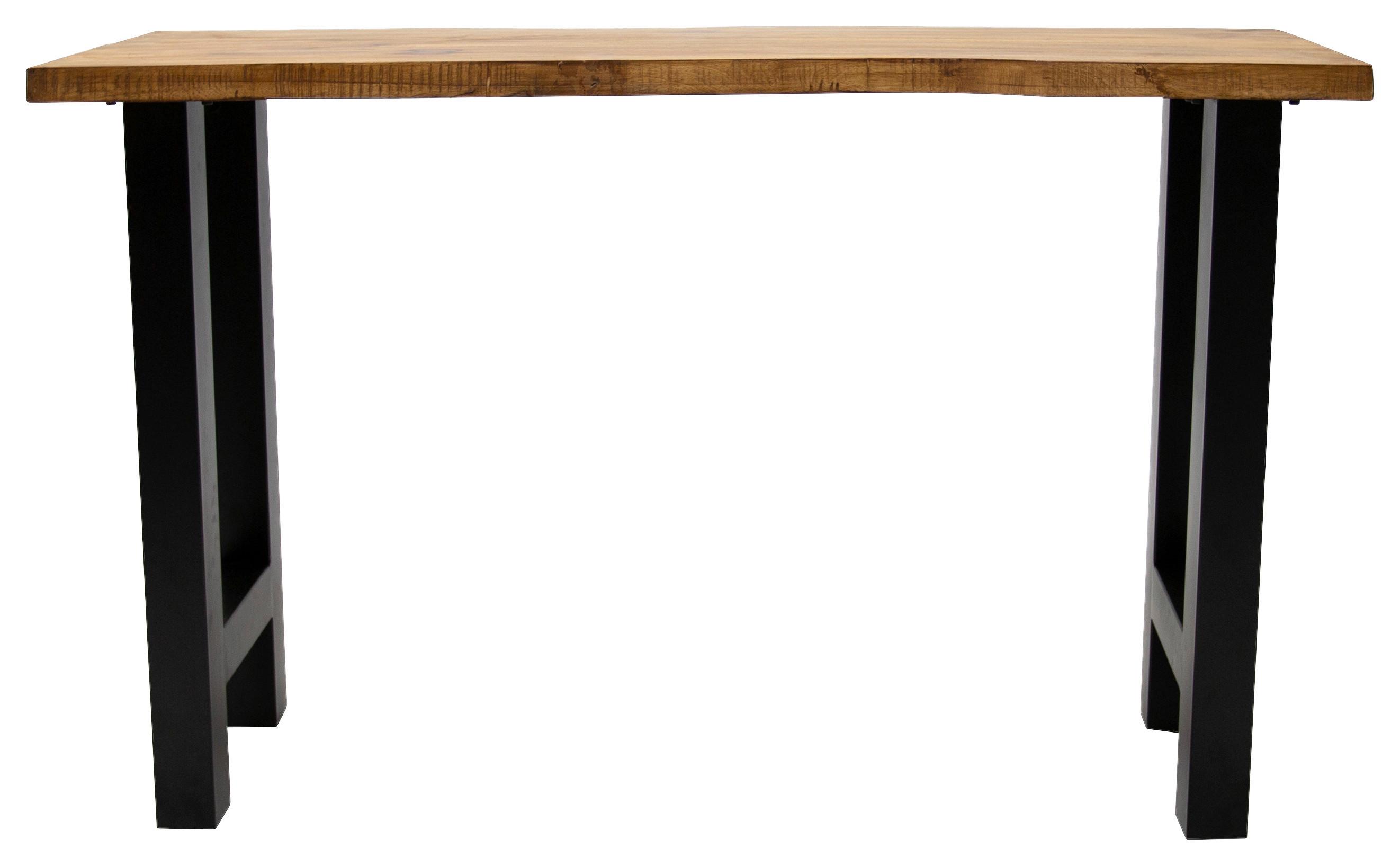 Bartisch Boston - Schwarz/Braun, KONVENTIONELL, Holz/Metall (150/50/95cm) - MID.YOU