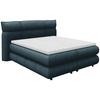 Boxspringbett Carmelo Blaugrün 180x200 cm - Schwarz/Grün, Trend, Textil (180/200cm)