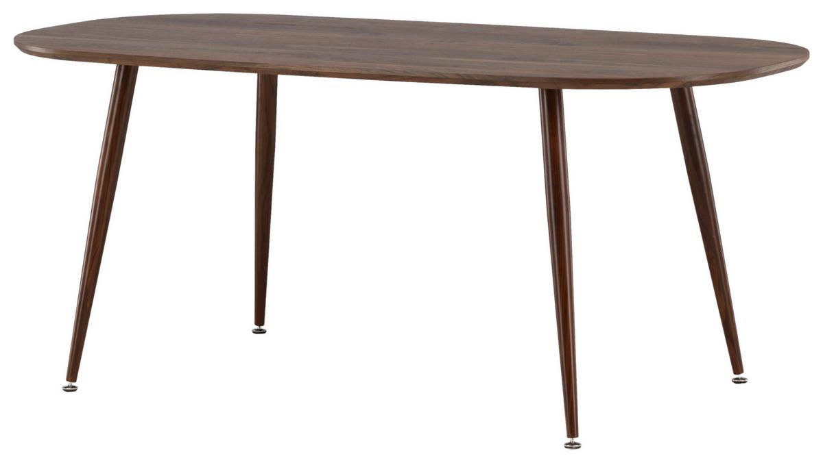 Esstisch Sanford - Dunkelbraun, Design, Holz/Holzwerkstoff (180/90/75cm) - Livetastic