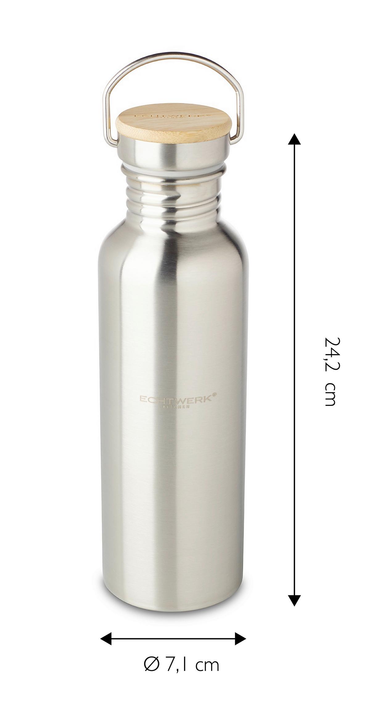 Isolierflasche Ew-Db-1715 - Silberfarben, Basics, Metall (7/24cm) - Echtwerk
