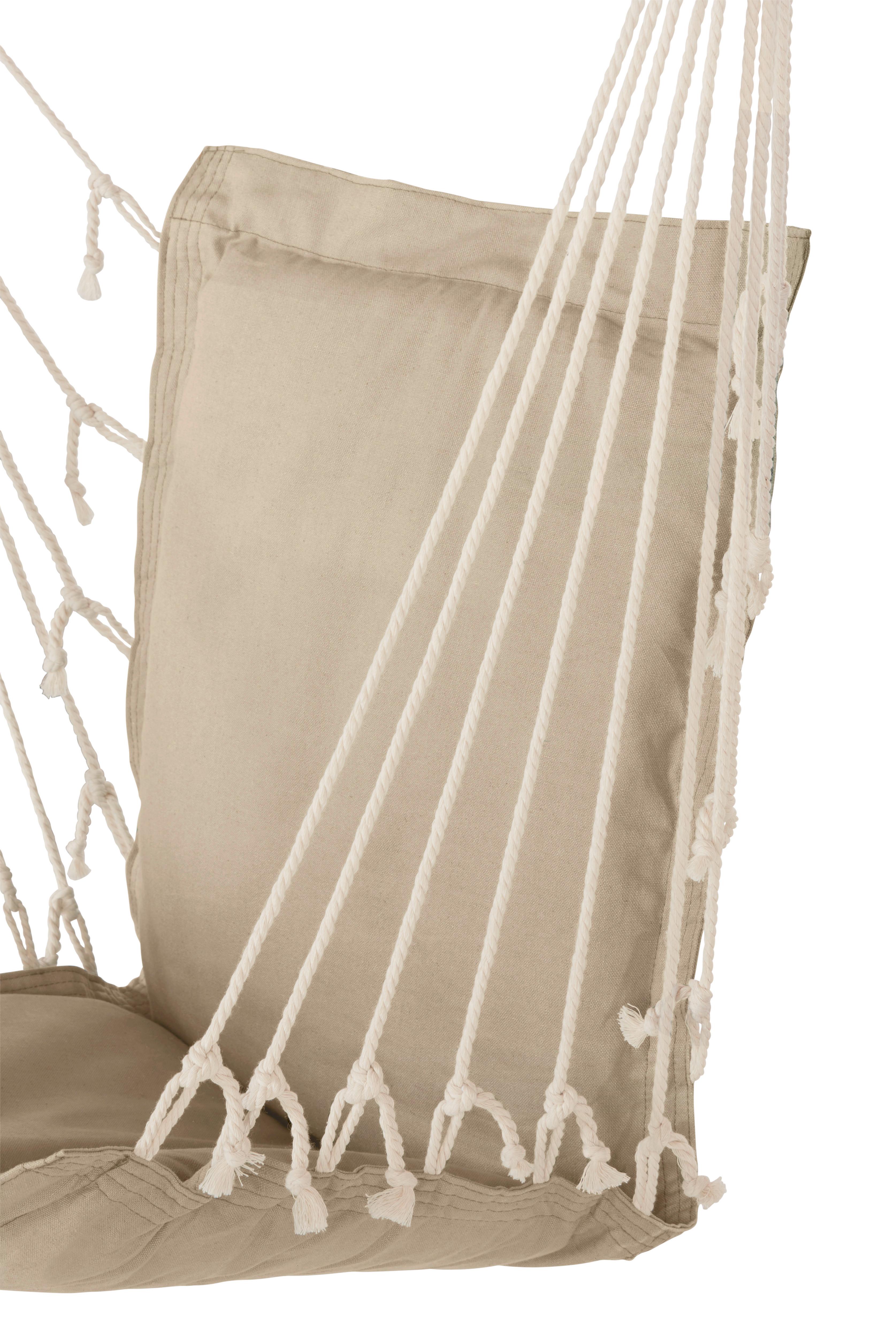 Závěsné Křeslo Relax, Závěsné Křeslo - přírodní barvy/béžová, dřevo/textil (100/47cm) - Modern Living
