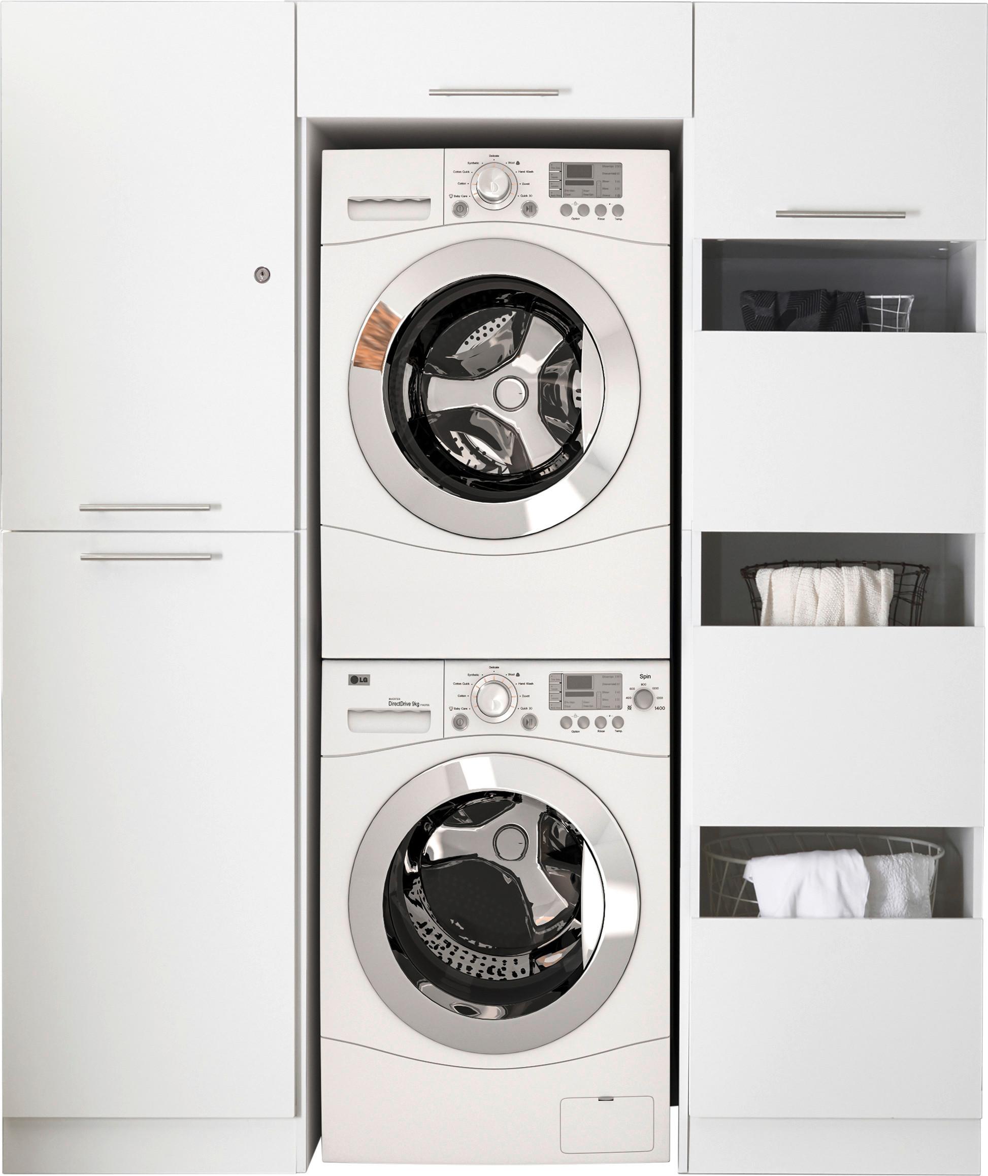 Hauswirtschaftsraum Clara - Weiß, KONVENTIONELL, Holzwerkstoff (167,4/200/67,6cm) - Respekta