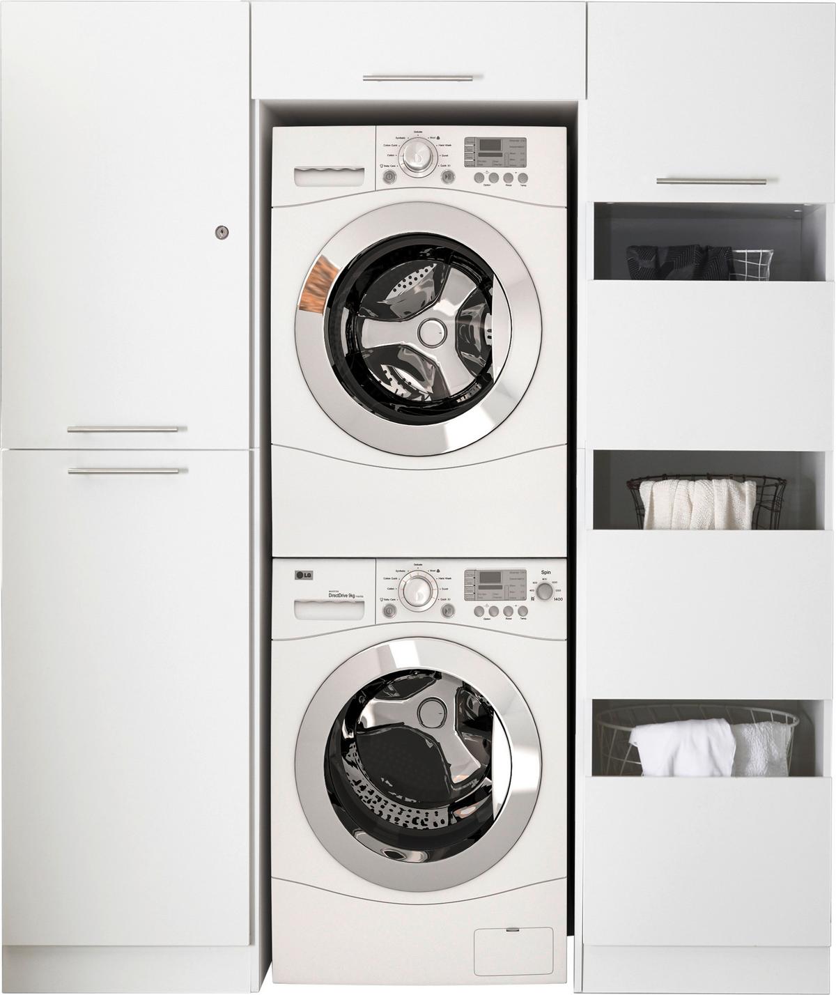 Hauswirtschaftsraum Clara - Weiß, KONVENTIONELL, Holzwerkstoff (167,4/200/67,6cm) - Respekta