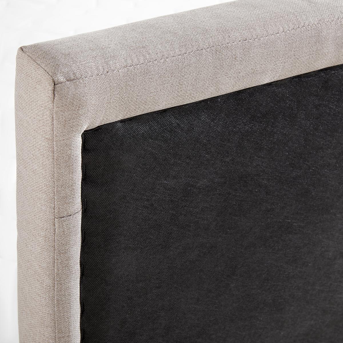 Boxpringová posteľ s toperom, 180x200 cm, béžová - čierna/béžová, Modern, drevo/textil (180/200cm) - Bessagi Home