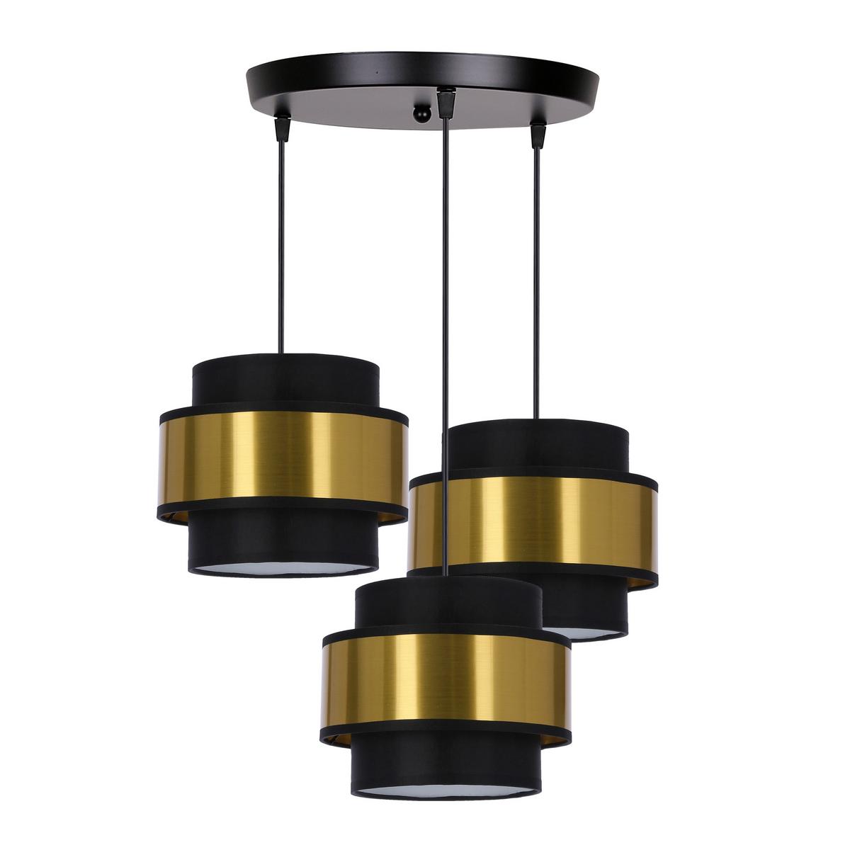Pendelleuchte 33-17949 Prestige - Goldfarben/Schwarz, Design, Kunststoff/Metall (45/45/100cm)