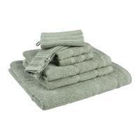 SADA RUČNÍKŮ A OSUŠEK MELANIE - šalvějově zelená, textil (25/35/8cm) - Mömax