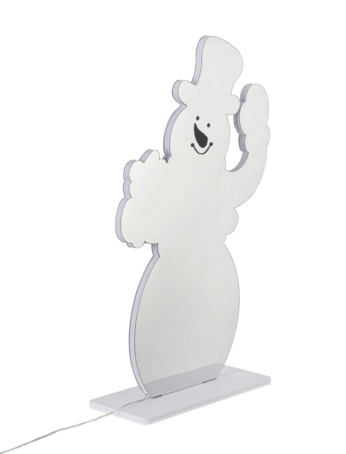Led-dekoleuchte Fritz - Chromfarben/Weiß, Basics, Kunststoff (12/34/55cm) - James Wood