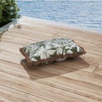 VONKAJŠÍ VANKÚŠ NOEMI - olivovozelená/biela, Modern, textil (50/30/10cm) - Bessagi Garden