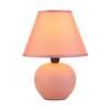 Tischlampe Cindy Rosa mit Schnurschalter - Schwarz/Rosa, ROMANTIK / LANDHAUS, Keramik/Kunststoff (18/24cm) - James Wood