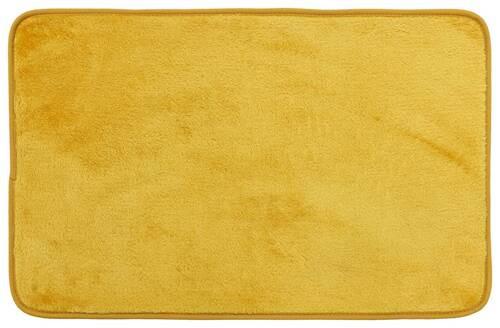 Badematte List 45x70cm Schwarz Waschbar, Rutschhemmend - Gelb, KONVENTIONELL, Textil (45/70cm) - Ondega