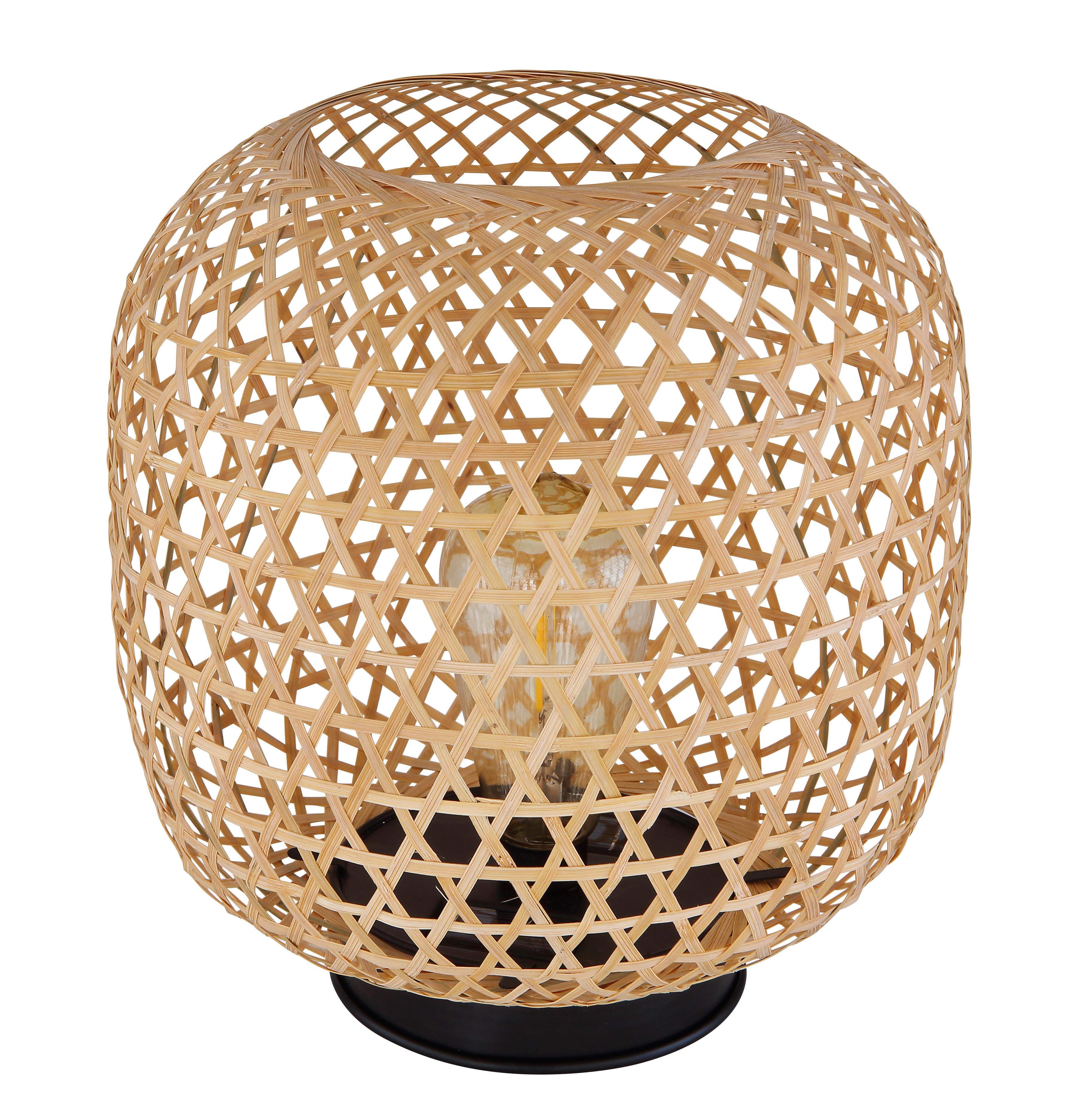 Solarleuchte 36671 - Dunkelbraun/Braun, KONVENTIONELL, Naturmaterialien/Metall (23,5/27cm) - Globo