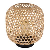 Solarleuchte 36671 - Dunkelbraun/Braun, KONVENTIONELL, Naturmaterialien/Metall (23,5/27cm) - Globo