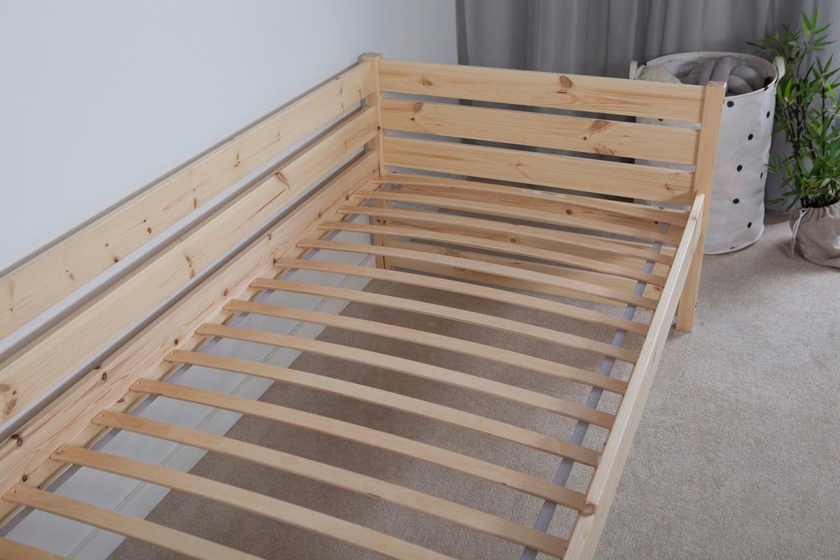 Stauraumbett Naomi - Naturfarben, MODERN, Holz (90/200cm) - MID.YOU