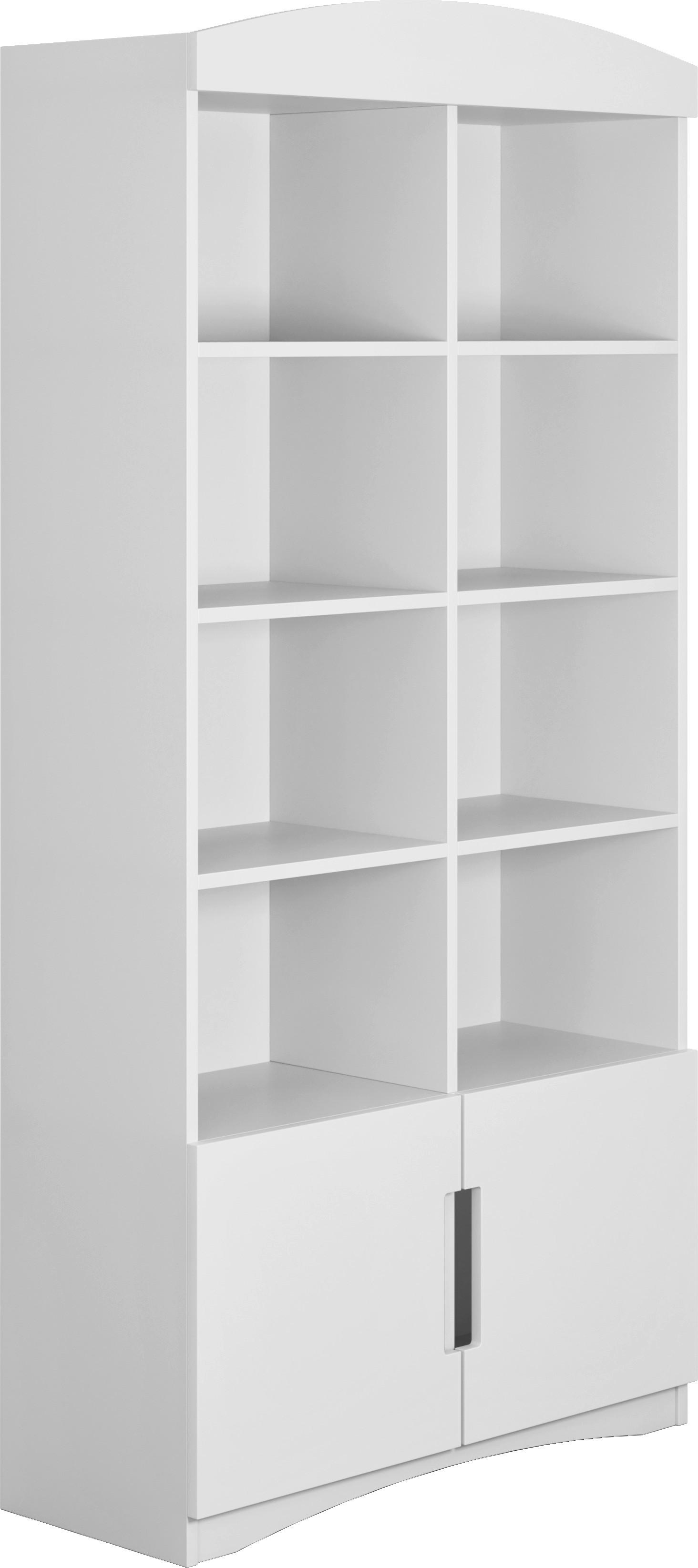 REGAL Classic Weiß B: 90cm - Weiß, MODERN, Holzwerkstoff (90/188,2/36cm) - MID.YOU