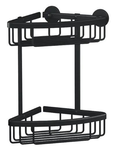 Duschablage Aluxx Black 40507-00000-00 - Schwarz, Basics, Metall (16,3/26/17cm)