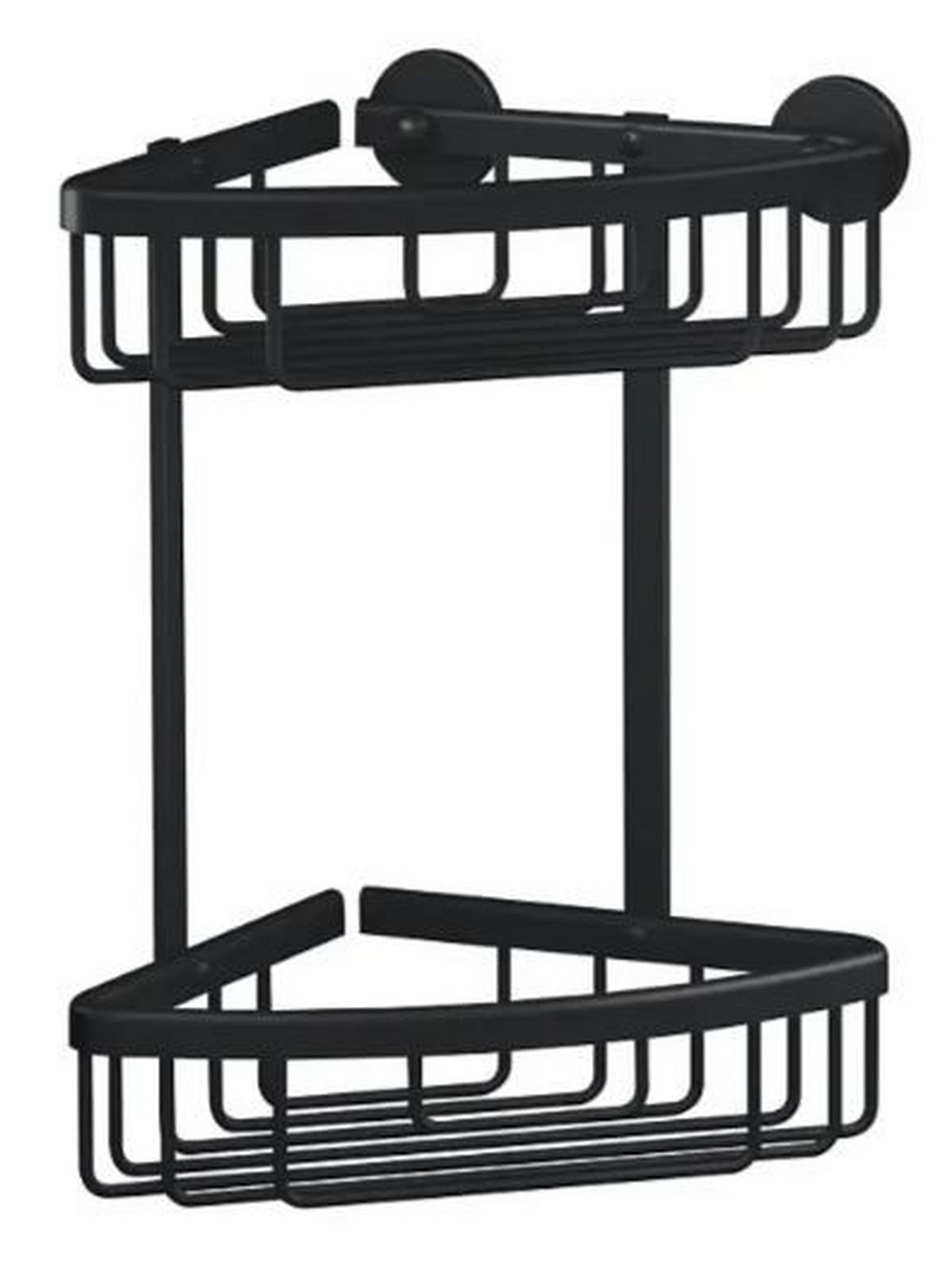 Duschablage Aluxx Black 40507-00000-00 - Schwarz, Basics, Metall (16,3/26/17cm)