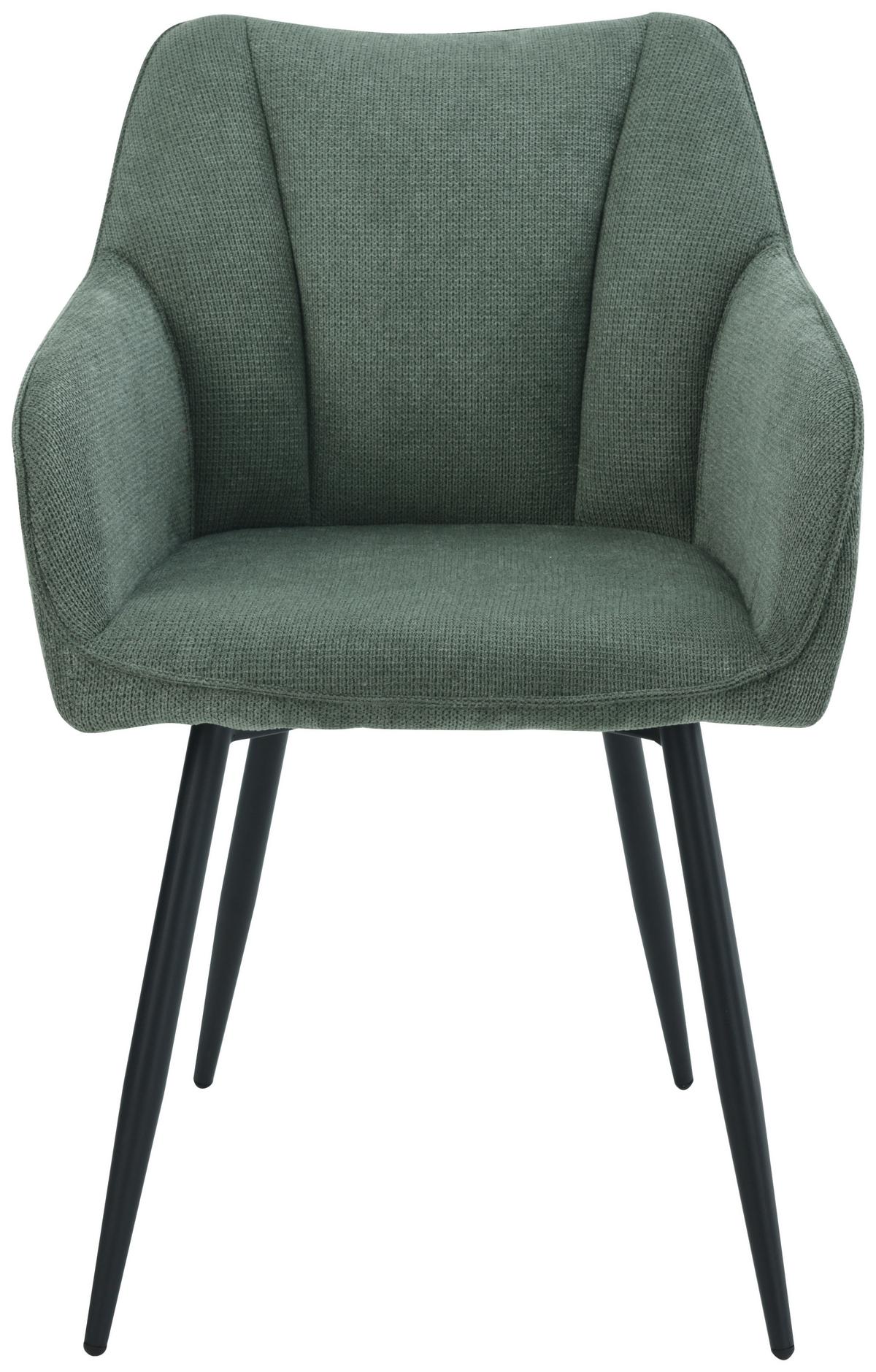Karosszék Caro 2 Giga S - fekete/zöld, Konventionell, textil/fa (55/83/61cm) - Nedis SmartLife