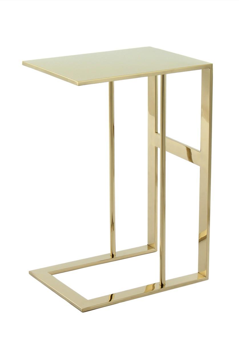 Beistelltisch Sten Goldfarben B: 40 cm - Goldfarben, Design, Metall (40/60/30cm) - Kayoom