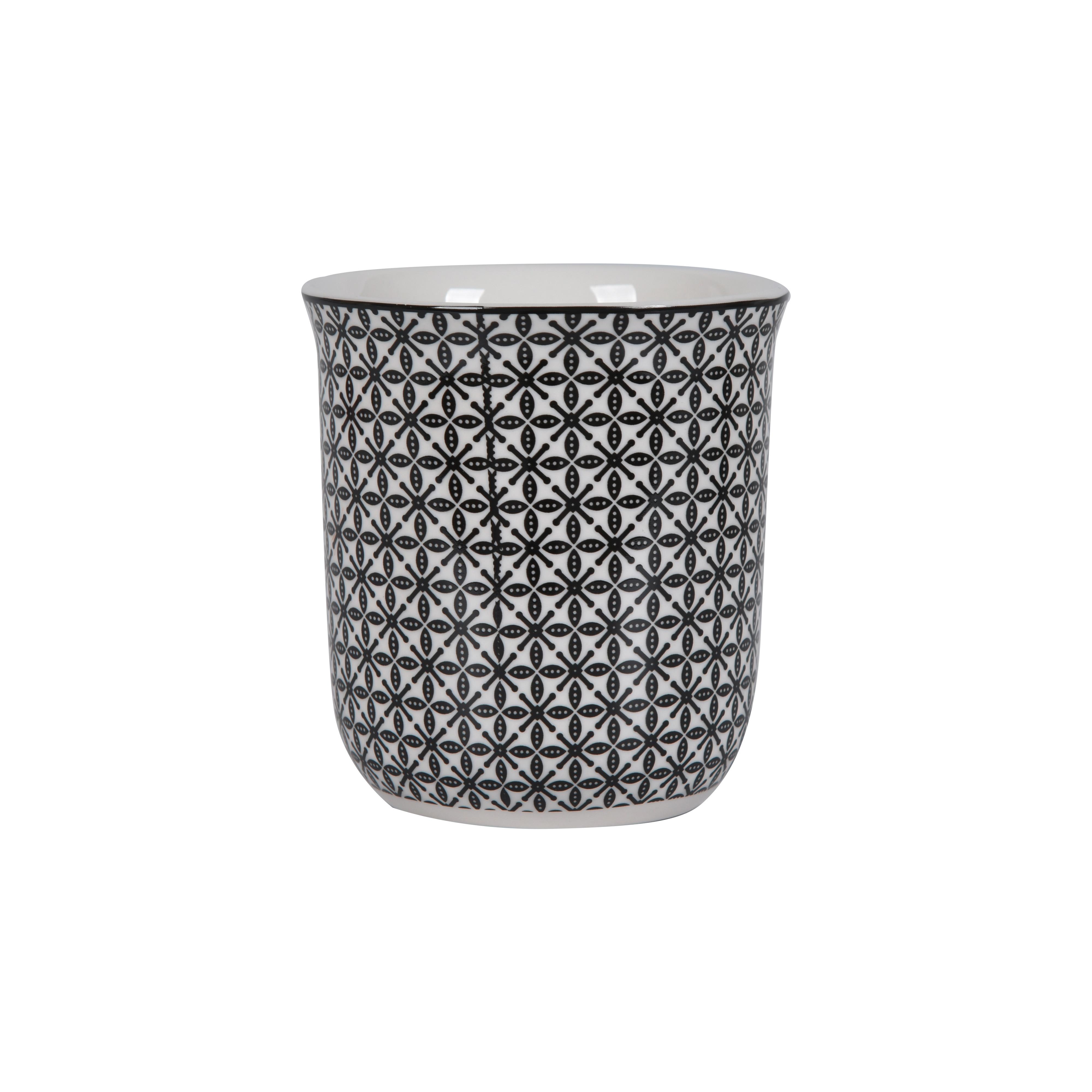 Hrnek na kávu SHIVA - bílá/černá, Lifestyle, keramika (8,4/9,2cm) - Mömax