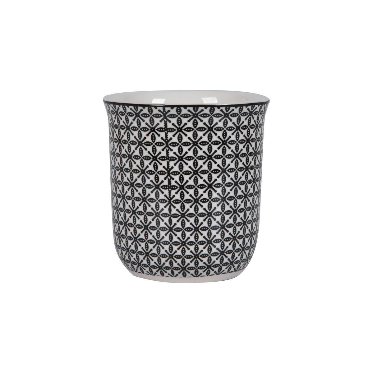 Hrnek na kávu SHIVA - bílá/černá, Lifestyle, keramika (8,4/9,2cm) - Mömax