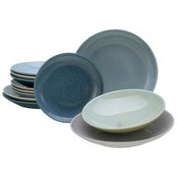 Tafelservice Keramik 4 Personen Geschirr Set - Multicolor, MODERN, Keramik (31,5/31,5/38cm) - Creatable