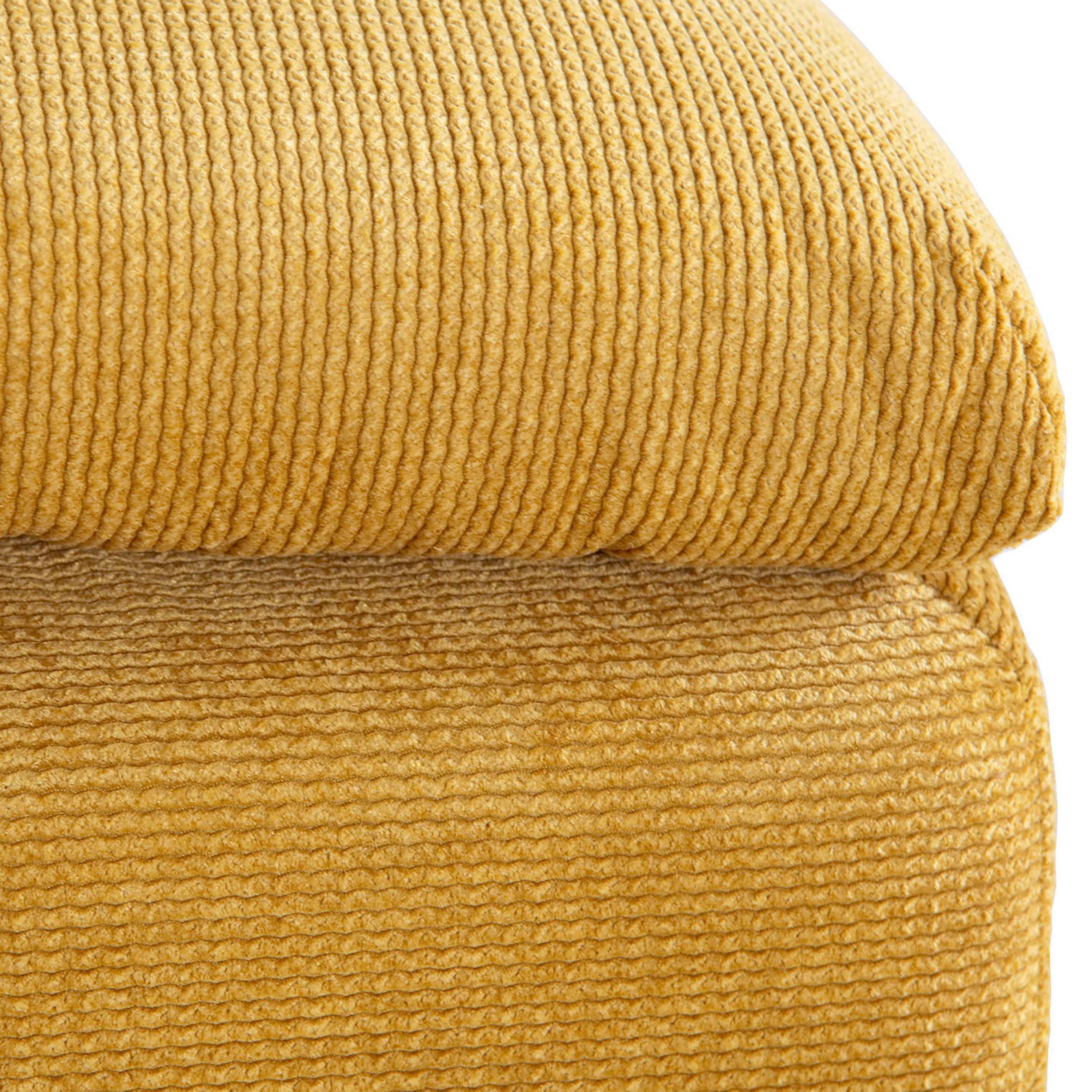 Hocker Fynn, Senfgelb B: 75 cm - Senfgelb/Schwarz, KONVENTIONELL, Textil (75/45/75cm) - MID.YOU