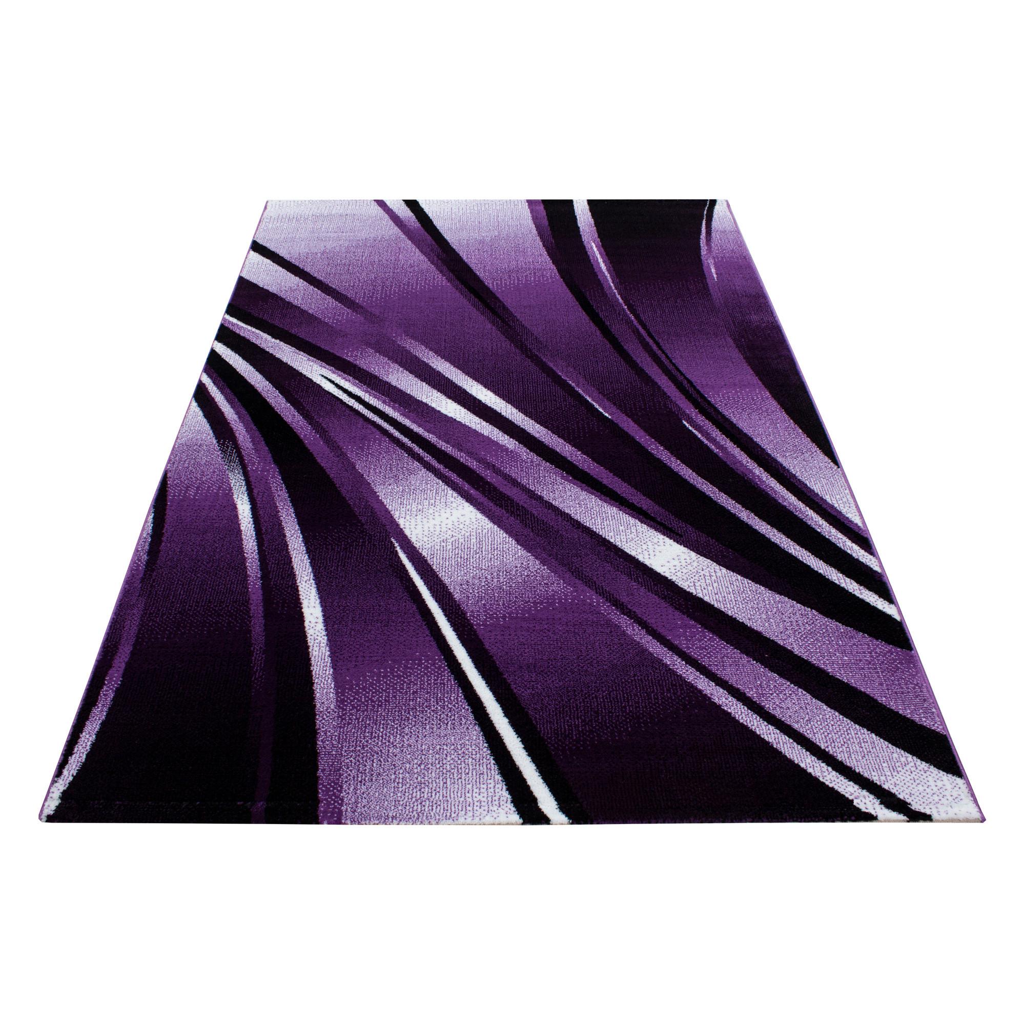 Webteppich Lila Naturfaser Parma 160x230 cm - Lila, KONVENTIONELL, Textil (160/230cm) - Novel