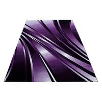 Webteppich Lila Naturfaser Parma 200x290 cm - Lila, KONVENTIONELL, Textil (200/290cm)