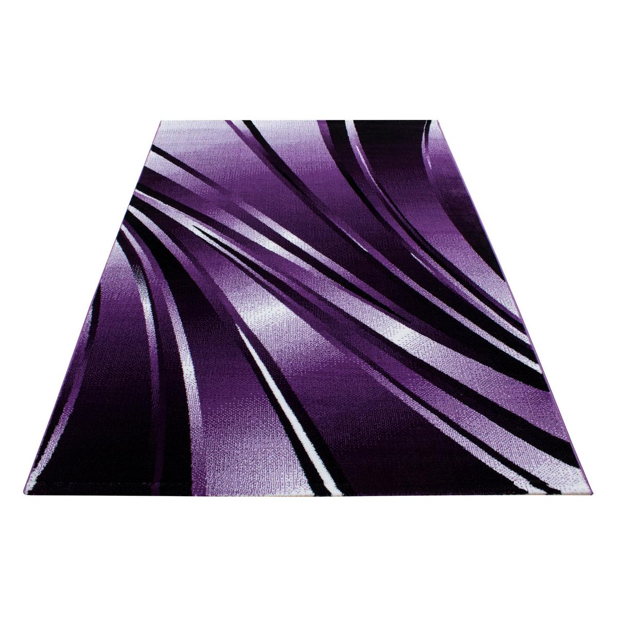 Webteppich Lila Naturfaser Parma 200x290 cm - Lila, KONVENTIONELL, Textil (200/290cm)