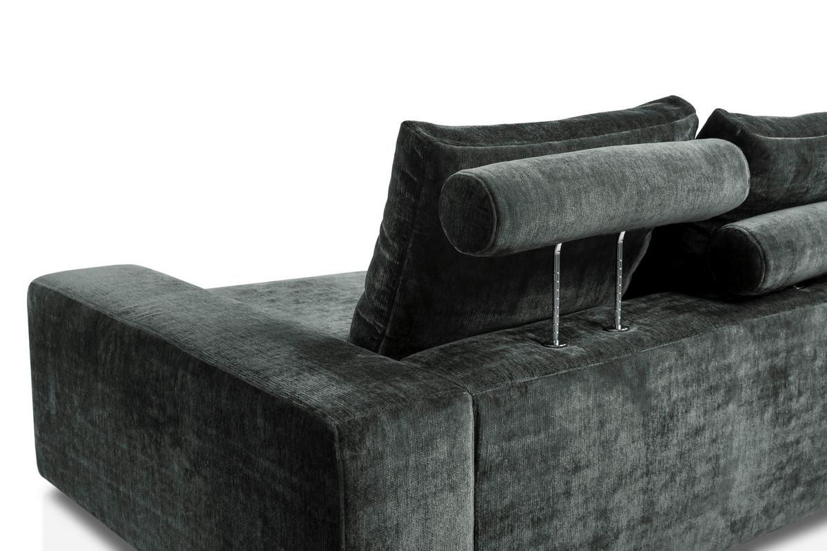 Bigsofa Be Relaxed - Dunkelgrün/Schwarz, MODERN, Textil (314/67/125cm) - MID.YOU