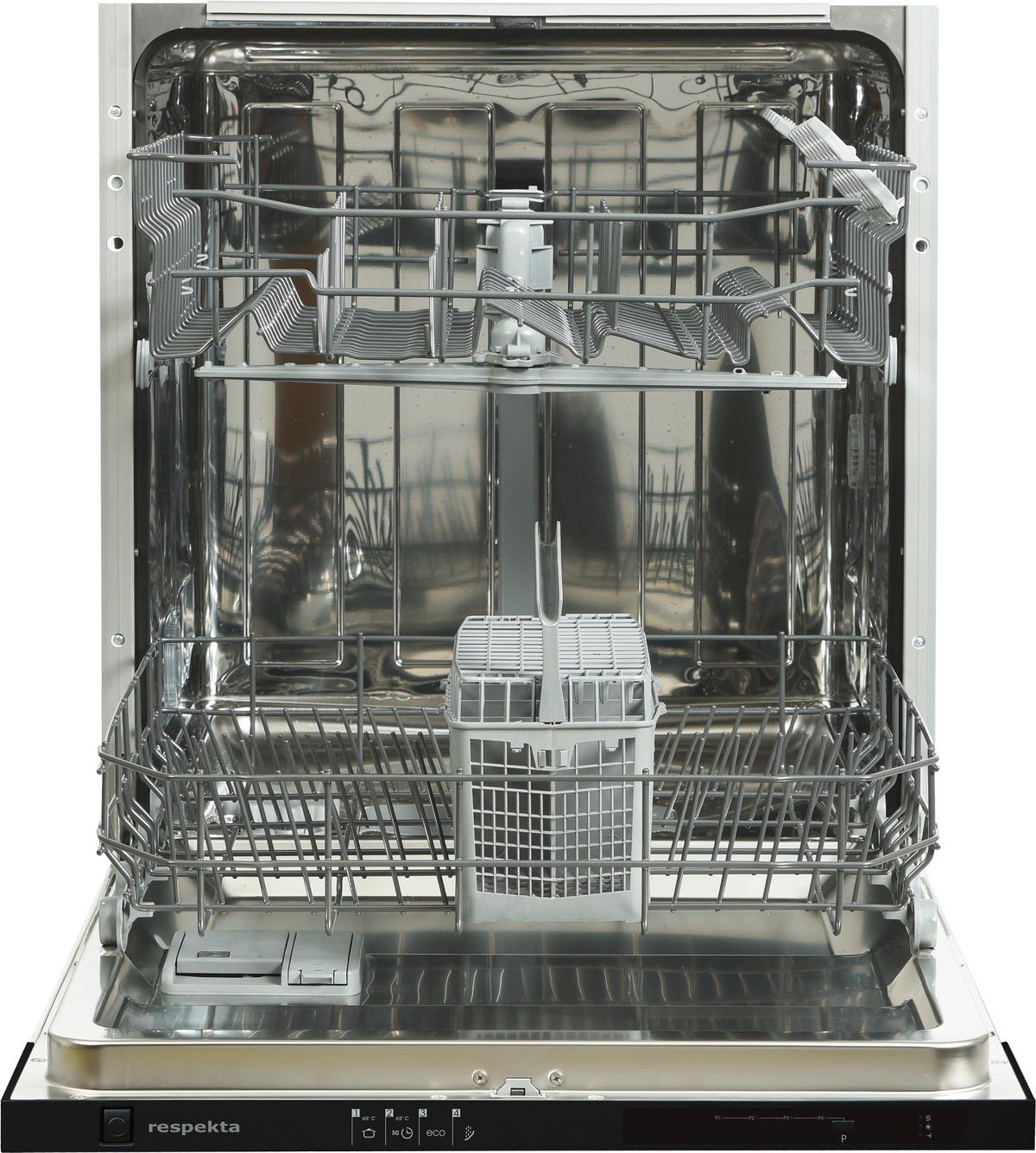 Küchenzeile Rp250wsc Mit Geräte 250 Cm Schwarz/weiß - Schwarz/Weiß, KONVENTIONELL, Holzwerkstoff (250cm) - Respekta