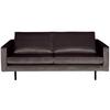 2,5-Sitzer Rodeo Anthrazit B: 190cm - Anthrazit/Schwarz, Design, Textil/Metall (190/85/86cm) - Livetastic