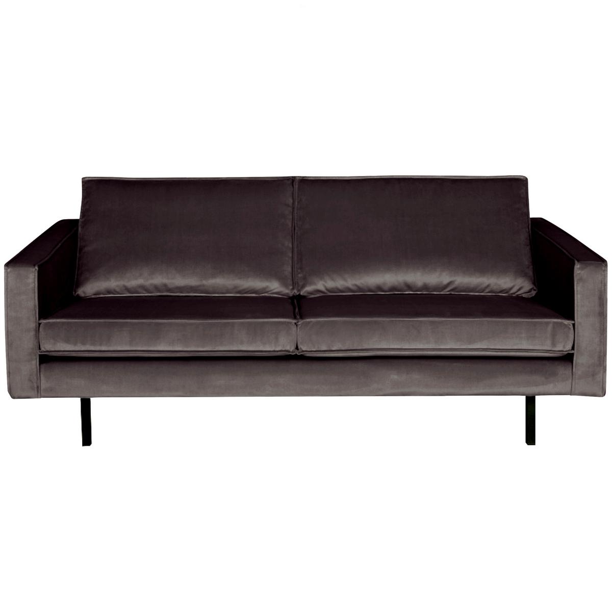 2,5-Sitzer Rodeo Anthrazit B: 190cm - Anthrazit/Schwarz, Design, Textil/Metall (190/85/86cm) - Livetastic