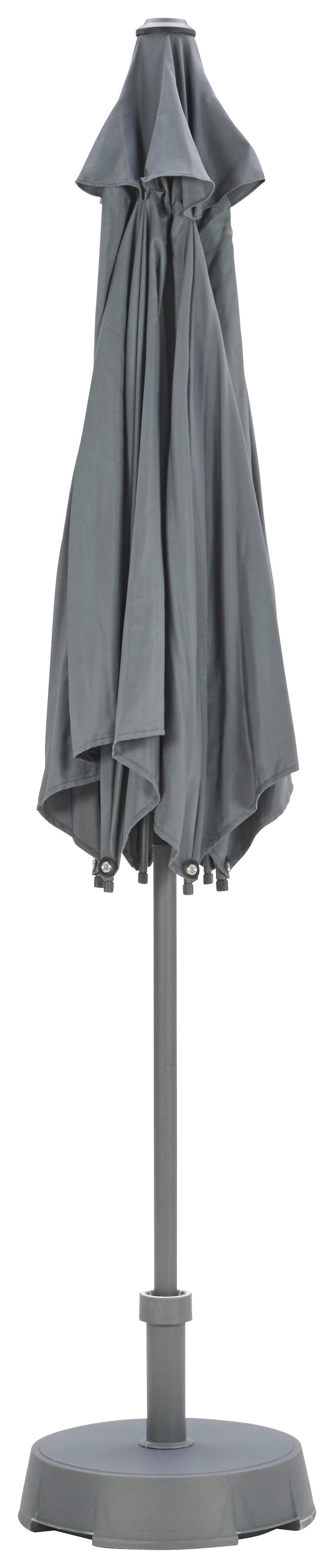 Schirmständer Kunststoff/Beton für DM 2,1-5,4 cm Hubert - Anthrazit, Basics, Kunststoff (40/34cm)