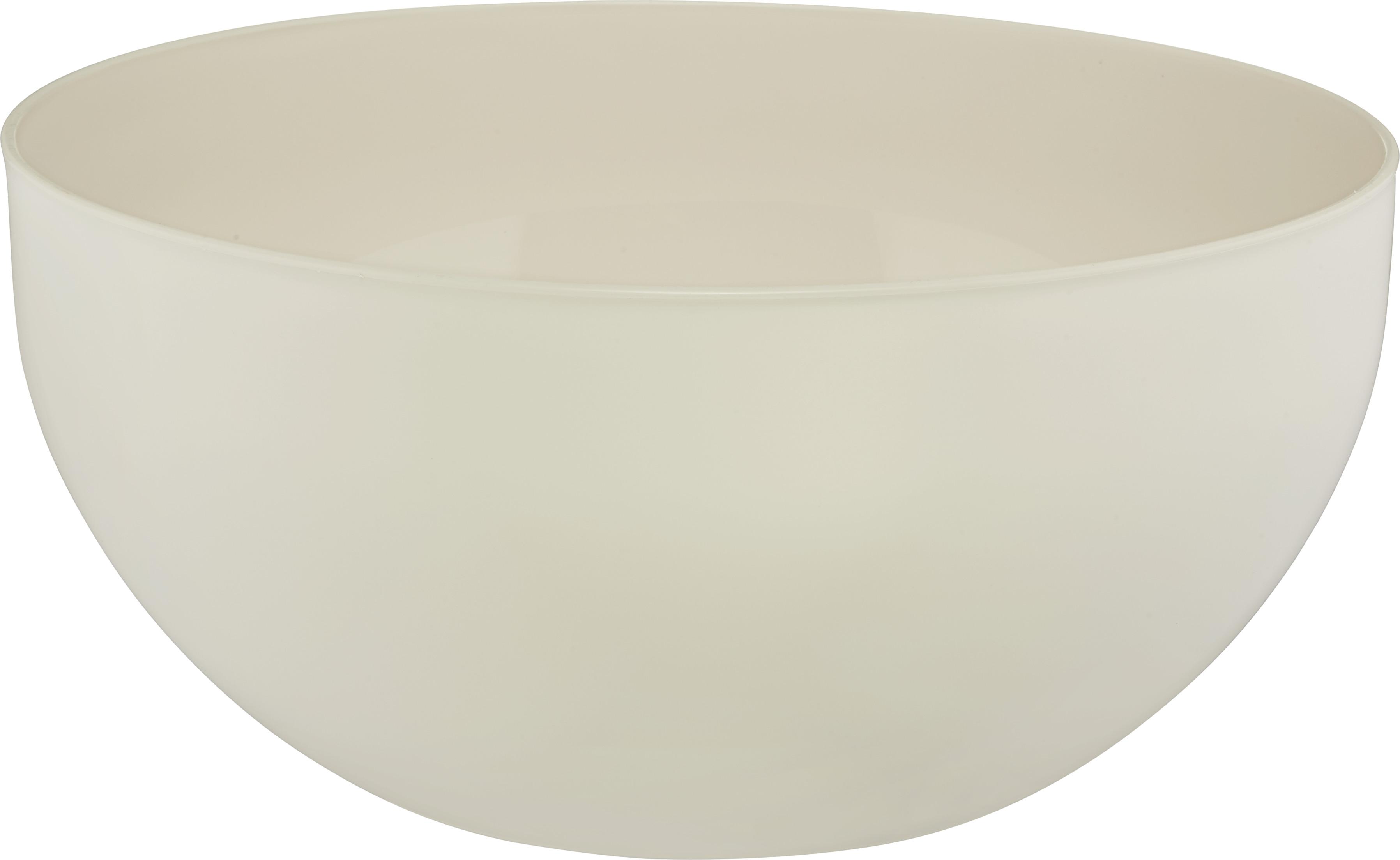 Schüssel Kunststoff Creme Ganja 6 L , DxH: 28x13,5 cm - Creme, KONVENTIONELL, Kunststoff (28/13,5cm) - James Wood