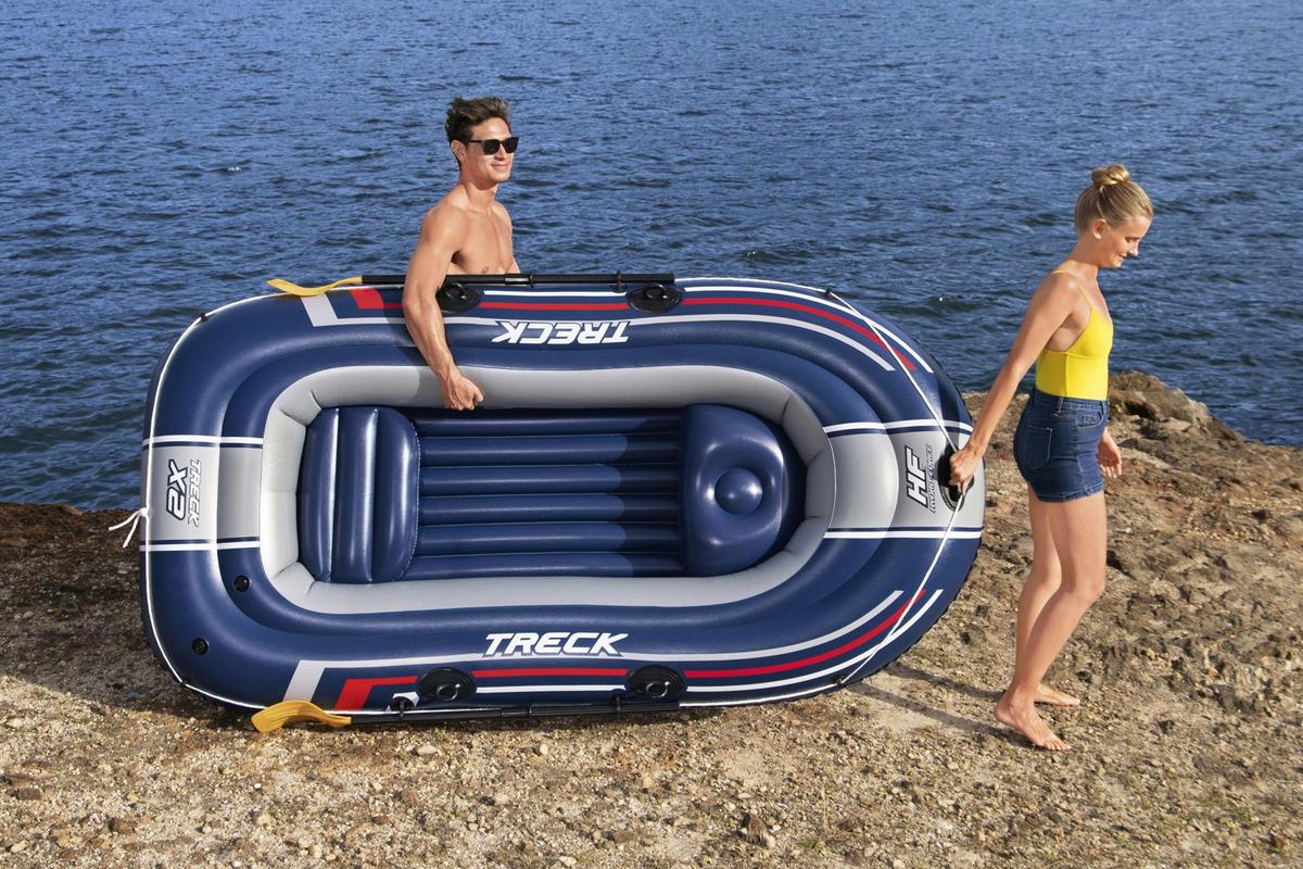 Schlauchboot Hydro Force B/H: ca. 255/127 cm - Rot/Weiß, Kunststoff (255/127cm) - Bestway