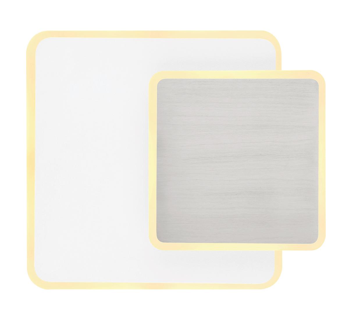LED-Wandleuchte 78406w Many - Opal/Nickelfarben, Basics, Kunststoff/Metall (20/5,5/17cm) - Globo