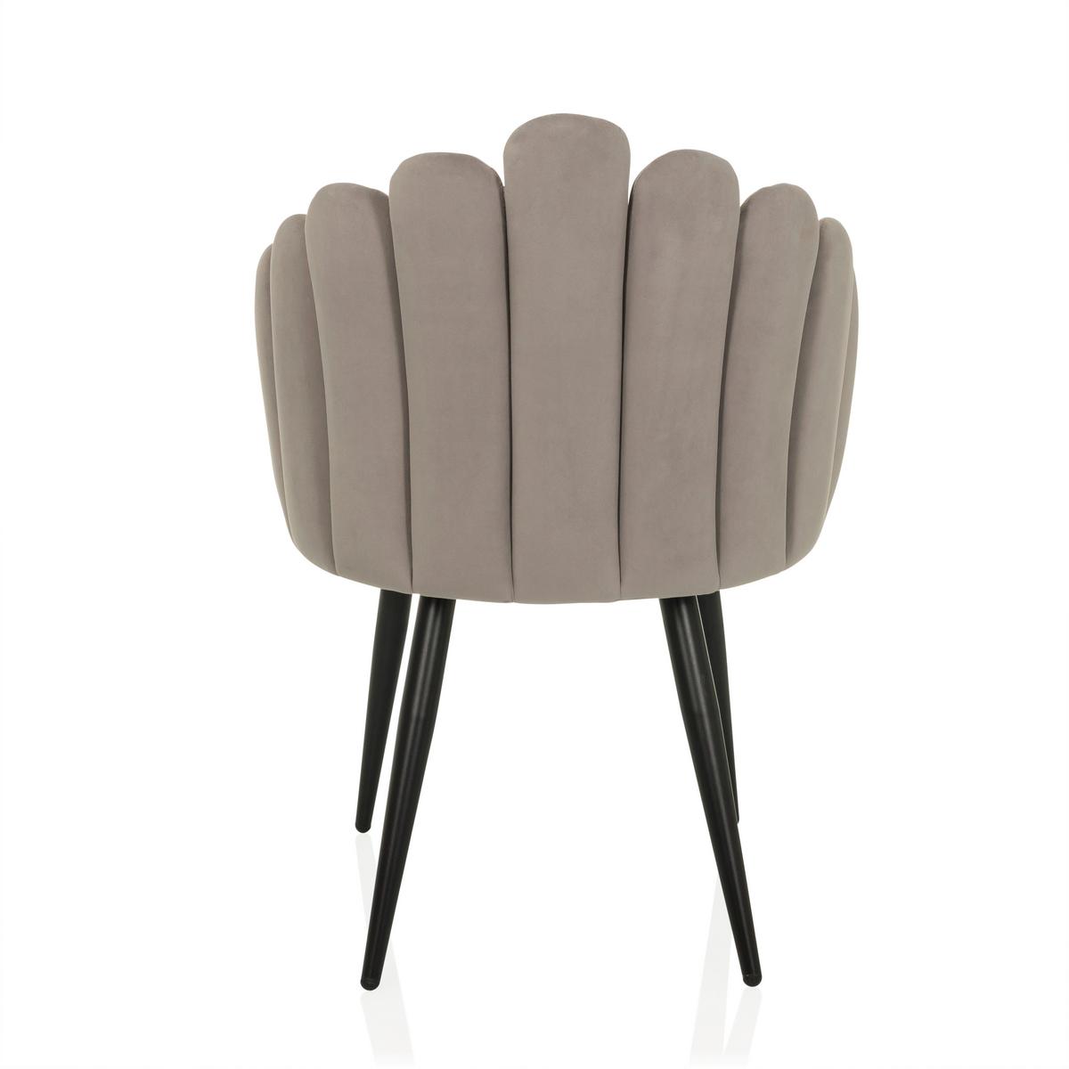 Armlehnstuhl Scallore Grau B: 63 cm - Grau, MODERN, Textil/Metall (63/84/56cm) - MID.YOU