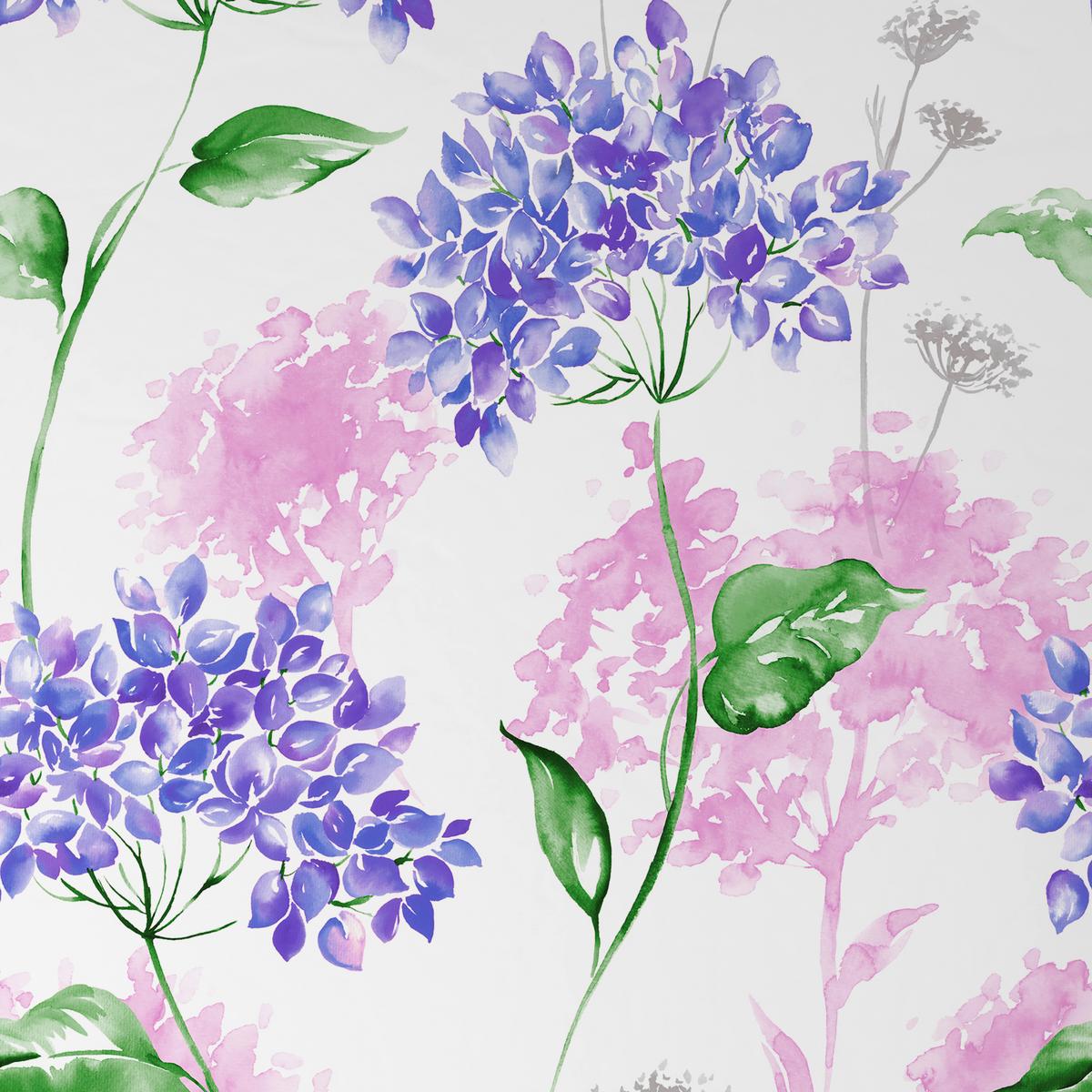 Bettwäsche Donatella - Blau/Rosa, ROMANTIK / LANDHAUS, Textil - James Wood