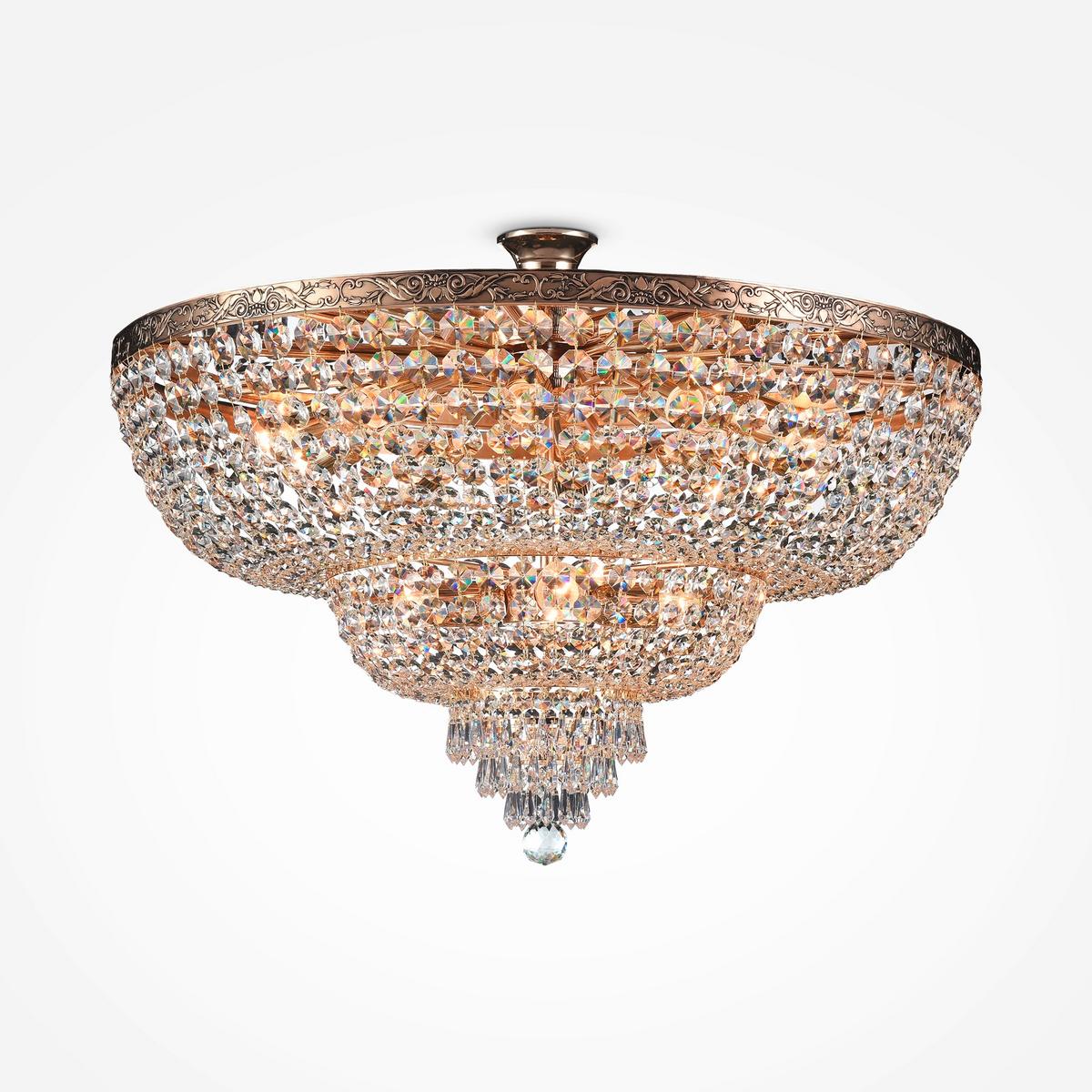 Kronleuchter Palace - Goldfarben, Trend, Metall (80/50cm) - MAYTONI