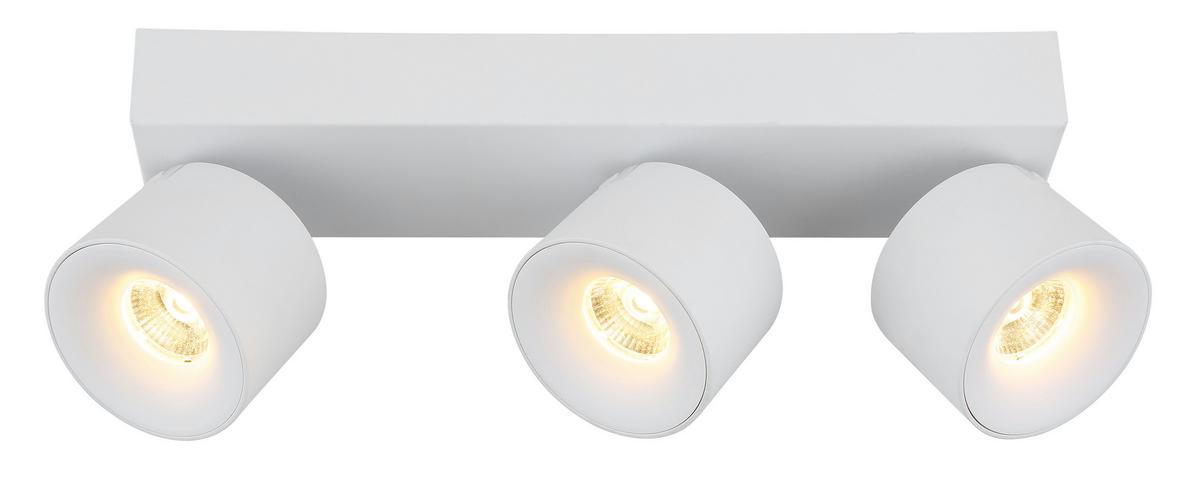 LED-Strahler 56961-3w - Transparent/Weiß, Design, Kunststoff/Metall (33/7,2/12cm) - Globo