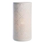 Tischleuchte Mary - Weiß, ROMANTIK / LANDHAUS, Keramik/Kunststoff (10/10/20cm) - James Wood