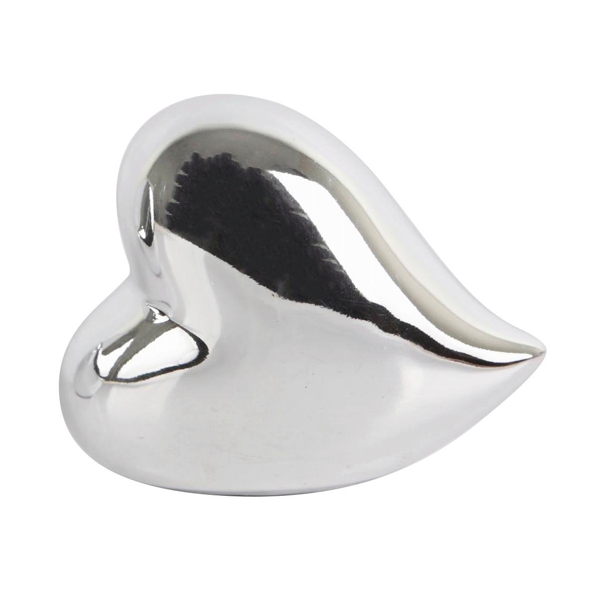 Dekofigur Herz H: 8,3 cm Porzellan für Indoor