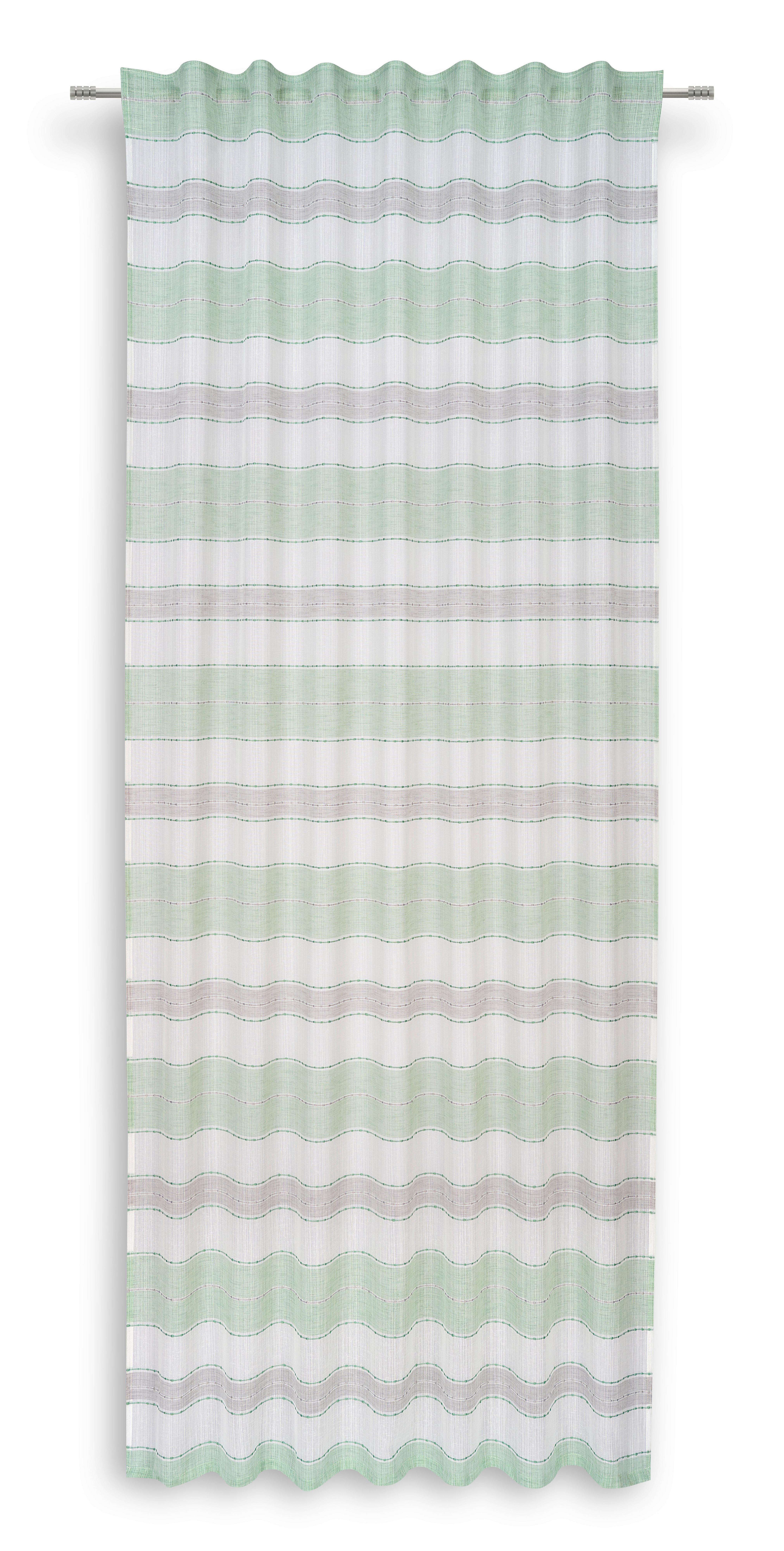 Fertigvorhang mit Streifen